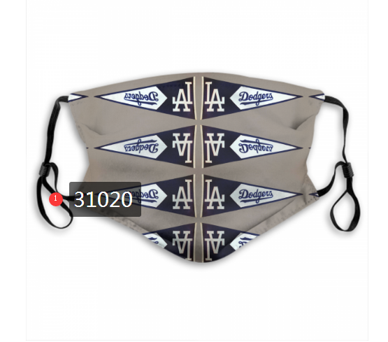 2020 Los Angeles Dodgers Dust mask with filter 61->mlb dust mask->Sports Accessory